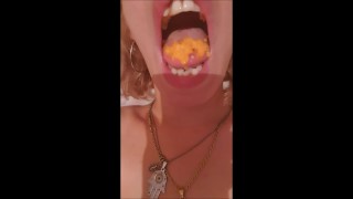 Mix of vore, tongue, spit and mouth fetish - Short