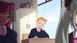 好学生认真学习做作业, 就这样-二次元向