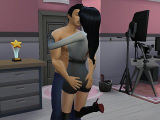 fingering sims, female orgasm, sims 4 cartoon, wicked whims sims 4