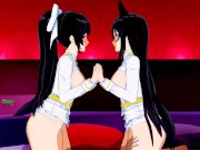 Preview 5 of Azur Lane - Atago and Takao 3D Hentai Threesome
