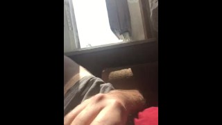 Jerking off in front of the window (cum, moaning)