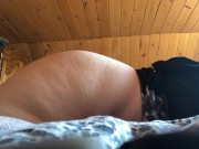 Preview 2 of BBW Humping a pillow until I cum loudly while home alone