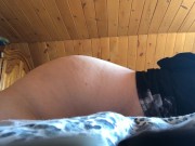 Preview 4 of BBW Humping a pillow until I cum loudly while home alone