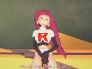 Preview 4 of POKEMON - Jessie (Team Rocket) - Masturbation (KOIKATU/KOIKATSU/コイカツ！)