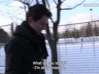 BIGSTR - Czech hunter gets a hot twink to have fun with in his room