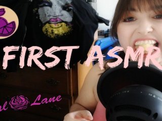 erotic asmr, eating food, brunette, ass eating, sexy voice