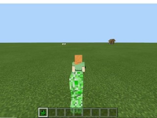 Geneukt Worden Door Een Creeper in Minecraft