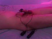Preview 4 of Left alone restrained with a vibrator and post orgasm torture