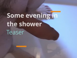 big cock, shower, masturbation, big dick