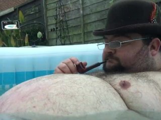 solo male, kink, hottub, pipe