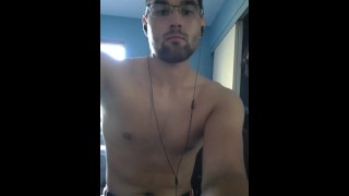Matteo Milks his Cock While Watching Porn
