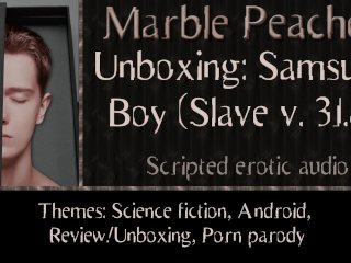 porn parody, sex toy unboxing, audio, sex robot