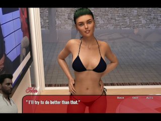 gameplay, blonde, small tits, 3d