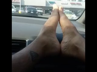 Rican Daddyy Showing off his Feets in Public