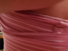 A busty pawg in PJ's is getting her booty worship and fucked
