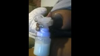 Milking Ebony titties