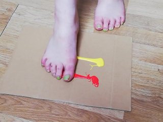 paint, milf, sensual feet, feet