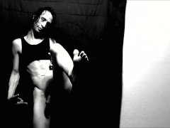 Transgirl Naked Posing for Self-Photography Artwork