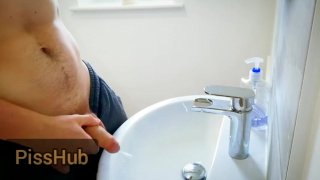 I let you watch my afternoon sink piss