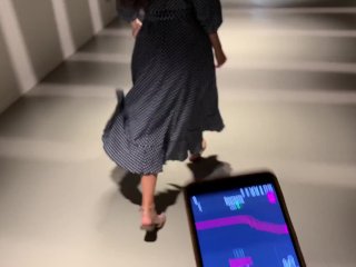 public_Masturbation with lovens (LUSH)in the nightclub and_in the Parking