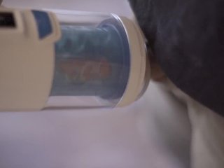 Robot Sex Machine. Robotic Fleshlight. Male sex toy blowjob machine slow mo