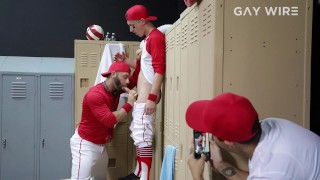 GAYWIRE - Tristan Hunter Gets Fucked In Locker Room By Coach Eddy Ceetee