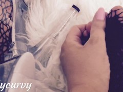 Carlycurvy feet in fishnets and clear heels - Screenshot 4 of 16 - Foot