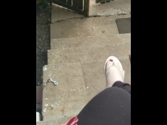 Sexy Silver Sandal Play w/ Foot Action