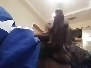 Jacking off while watching the news