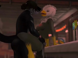 Фурри Бар Трахает BirdxSnake (SL Yiff видео)