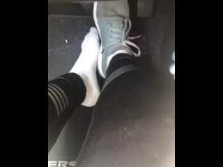 stinky foot fetish, foot fetish, smelly feet, pedal pumping car