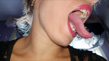 Mouth, tongue and teeth fetish I