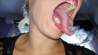 Mund Zunge Und Zähne Fetisch I Kurz
