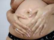Lena Pregnant Belly Worship