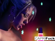Preview 3 of Black-light painted hottie gets a good fucking