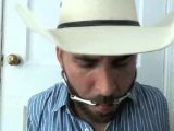 Cowboy Hogtied and Gagged with a Metal Bit