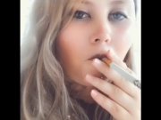 Preview 6 of Sexy dirty blonde smoking