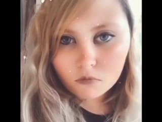 Sexy dirty blonde smoking