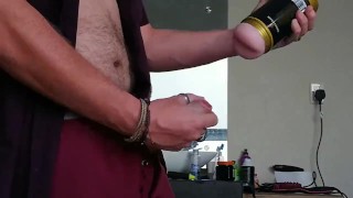 Dirty Talking Guy Cum With While He Fucks His Toy