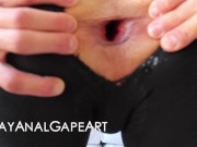 Preview 1 of HUGE BIG COCK STRETCHING MY ASS FOR MY FIRST ANAL GAPING SESSION - HD