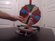 Preview 2 of Wheel Of Misfortune - Take # 2 - CBT Wheel Of Post Orgasm Torture - CuMsHoT