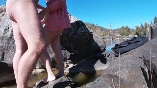 Risky Outdoor Sex Adventure In The Spring