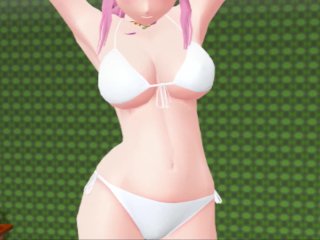 belly dance, solo female, anime, mmd