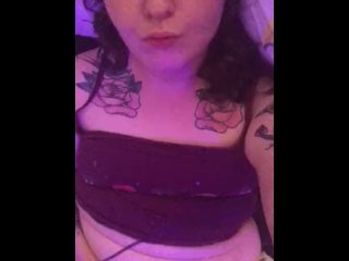 female orgasm, kink, masturbation, tattooed