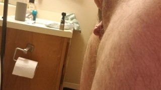 FTM Cock Pumped And Ready To Urinate