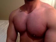 Preview 3 of Oiling and worshipping my big bodybuilder pecs and nips