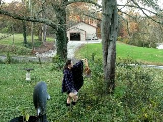 Feeding the birds (Naked!)