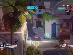Nasty Widow fucks on Tracer,Lucio, and mercy
