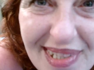 V 310 Provocative redhead MILF Dawnskye in blue panty set_and silver_heels