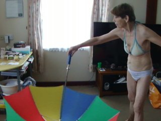 sexy dance, mother, russian, sexy game umbrella